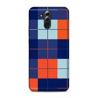 Huawei Mate 20 Lite Uyumlu Kılıf Insomnia (23) Ultra Koruma Kılıfı Kırmızı Lacivert