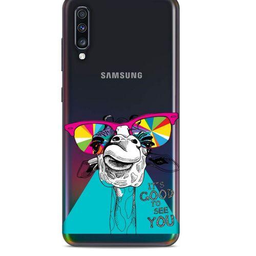 Zoologix (11) Samsung Galaxy A80 Şeffaf Kılıf Silikon Desenli