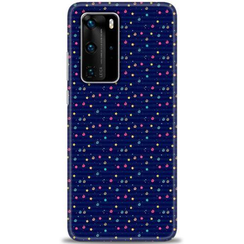 Huawei P40 Pro Kılıf HD Baskılı Kılıf - Gökyüzü Çizimi + Tam Ekran Koruyucu