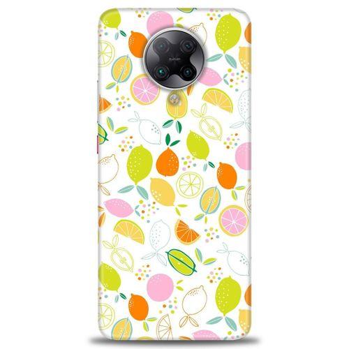 Xiaomi Poco F2 Pro Kılıf HD Baskılı Kılıf - Renkli Limonlar + Tam Ekran Koruyucu