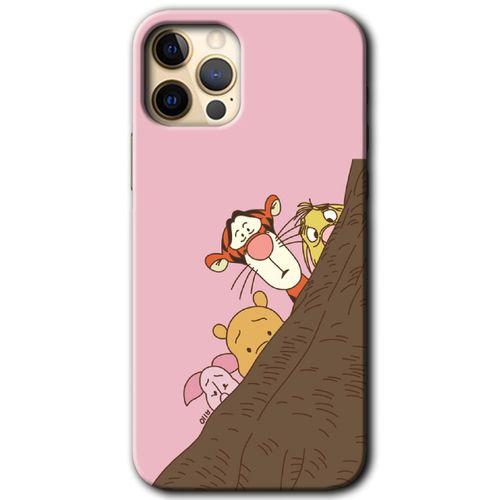 MRCİLETİSİM iPhone 12 Pro Kılıf Kapak - Winnie the Pooh +Hayalet Ekran Yandan Gözükmez