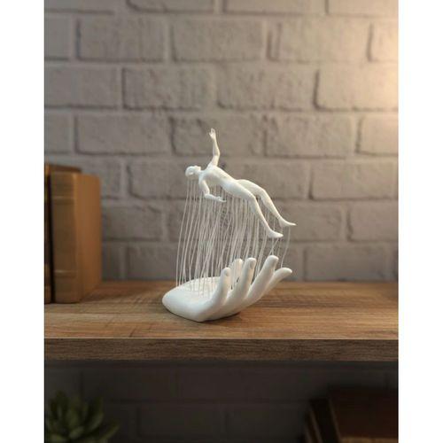 3d El Formlu İnsan Figürü Beyaz Modern Ev Ve Ofis Dekoru