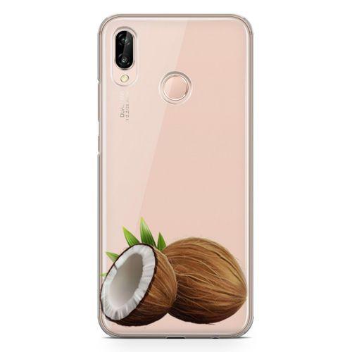 Huawei P20 Lite Kılıf Hindistan Cevizi Arka Kapak Koruma Desenli Full Koruyucu