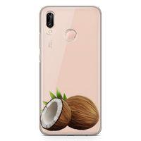 Huawei P20 Lite Kılıf Hindistan Cevizi Arka Kapak Koruma Desenli Full Koruyucu