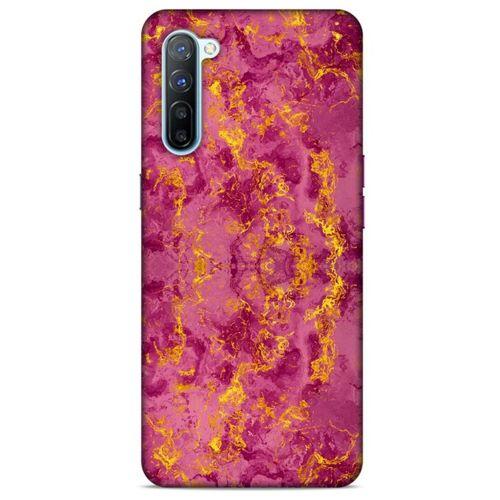 Mermer Desenli (35) Tema Fit Design Kılıf Burgonya Oppo Reno 3 Kılıf