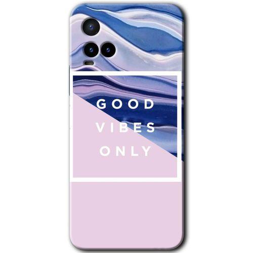Vivo Y33s HD Baskılı Kılıf + 9D Tam Ekran Koruyucu - Good Vibes