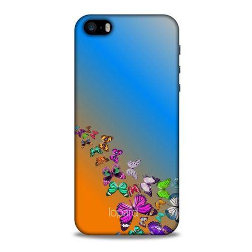 Apple Iphone 5 Kılıf Kelebek Etkisi (50) Shockproof Kılıf Bordo Pembe