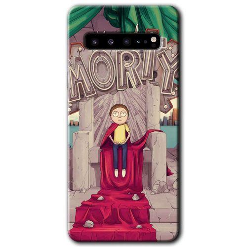 Potkal Hediye Fabrikası Samsung Galaxy S10 Plus Kılıf HD Desen Baskılı Arka Kapak - Morty