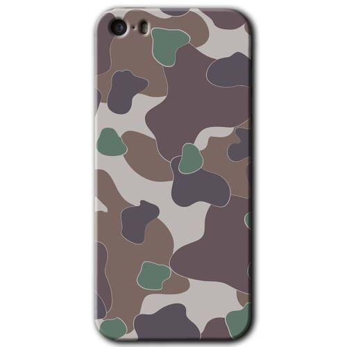 iPhone 5 Kılıf HD Desen Baskılı Arka Kapak - Kamuflaj 11 + Kırılmaz Cam