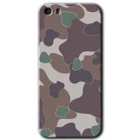 iPhone 5 Kılıf HD Desen Baskılı Arka Kapak - Kamuflaj 11 + Kırılmaz Cam