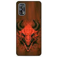 Oppo Realme 7 Pro Kılıf Dragons (14) Lansman Kılıf Kırmızı Boynuzlu Ejderha