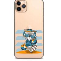 Zoologix (66) Apple Iphone 11 Pro Şeffaf Kılıf Silikon Desenli