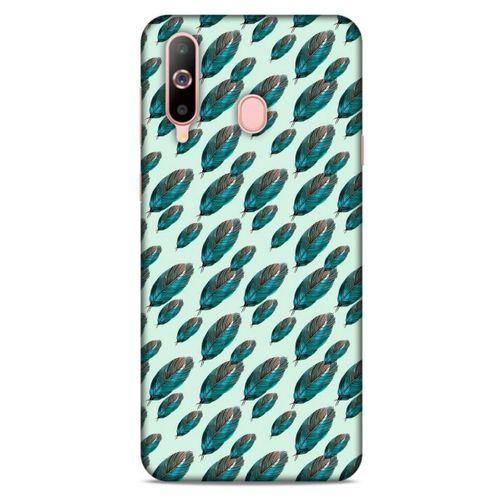Samsung Galaxy A60 Kılıf Desenli Özel Seri Tüyler (50) Shockproof Kılıf