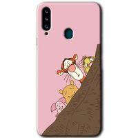 Potkal Hediye Fabrikası Samsung Galaxy A20s HD Baskılı Kılıf + 9D Tam Ekran Koruyucu - Winnie the Pooh