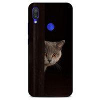 Lopard Xiaomi Redmi Note 7 Pro Uyumlu Kılıf Kediler (49) Ultra Silikon Kılıf Turuncu Gözler