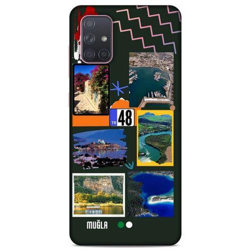 Lopard Samsung Galaxy A71 Uyumlu Kılıf Şehirli ※ (48) Muğla Bumper Kılıf