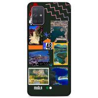 Lopard Samsung Galaxy A71 Uyumlu Kılıf Şehirli ※ (48) Muğla Bumper Kılıf