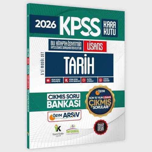 2026 FULLLisans KPSS Lisans Tarih Kara Kutu ÖSYM Çıkmış Soru Bankası Son 15 Yıl(Sadece Lisans)