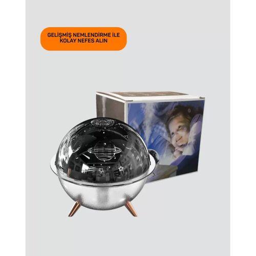 Usb Şarjlı Uzay Temalı Işık Projektörü Hava Nemlendirici