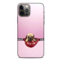 Apple iPhone 12 Pro Kılıf Köpek Kıyafetleri (5) Koruma Kabı Yavru Pug Çanta
