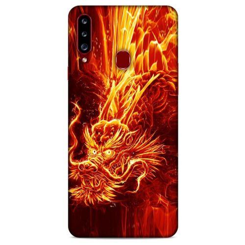 Samsung Galaxy A20s Kılıf Dragons (12) Koruyucu Silikon Ateş Ejderhası