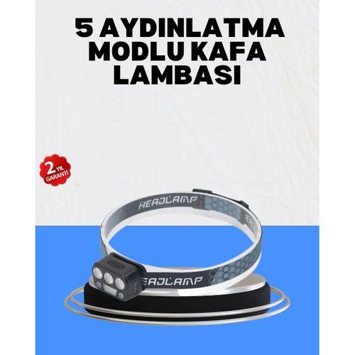 Gece Koşusu İçin Led Kafa Lambası El Sensörlü