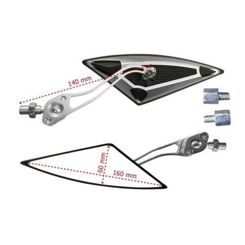 SEVGENT Ayna Üçgen Modifiye Gri 8-10 Mm