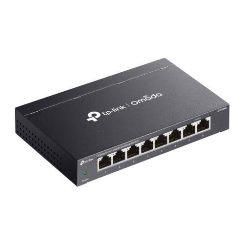 OMADA DS108G, 8 Port Gigabit,  Yönetilemez, Masaüstü/Vesa Metal Kasa Sessiz Switch