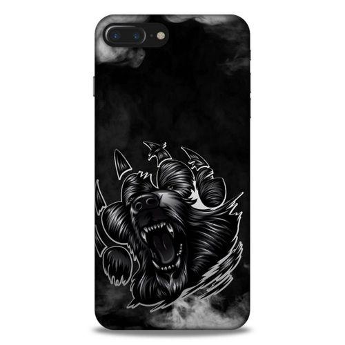 Lopard Apple Iphone 8 Plus Uyumlu Kılıf Tattoo's (19) Kılıfları Siyah