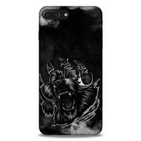 Lopard Apple Iphone 8 Plus Uyumlu Kılıf Tattoo's (19) Kılıfları Siyah