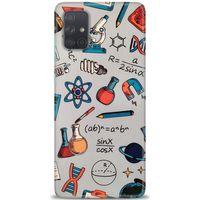 Samsung Galaxy A71 Kılıf HD Baskılı Kılıf - Formüller + Tam Ekran Koruyucu