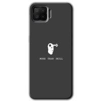MRCİLETİSİM Oppo A73 Kılıf Baskılı Kapak - Headshot + 5D Tam Kaplayan Cam