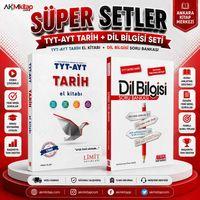 Limit TYT AYT Tarih El Kitabı ve AKM Dil Bilgisi Soru Bankası Seti 2 Kitap