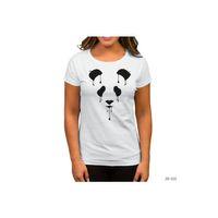 Panda Sad Beyaz Kadın Tişört