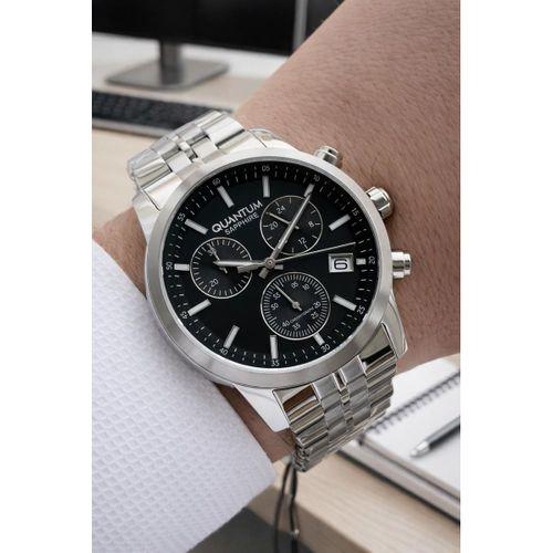 Quantum Sapphire Cam İtalyan Bileklikli 10 Atm Suya Dayanıklı 2 Yıl Garantili Erkek Kol Saati 1008SS