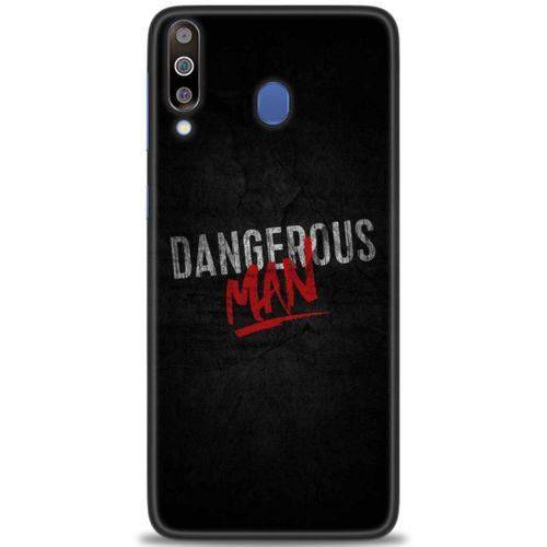 Samsung Galaxy M30 Kılıf HD Baskılı Kılıf - Dangerous Man + Tam Ekran Koruyucu