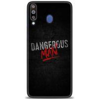 Samsung Galaxy M30 Kılıf HD Baskılı Kılıf - Dangerous Man + Tam Ekran Koruyucu