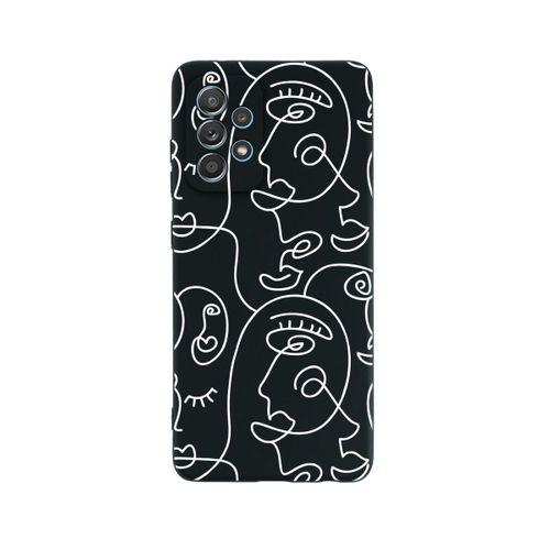 Samsung Galaxy A53 Uyumlu Face Art Desenli Premium Silikonlu Lansman Telefon Kılıfı