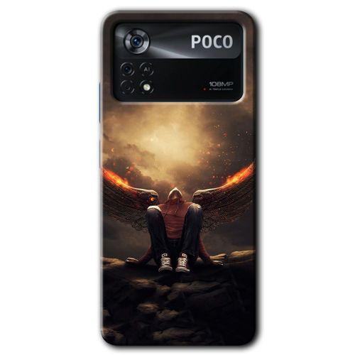Poco x4 Pro Kılıf HD Desen Baskılı Arka Kapak - Wings of Power