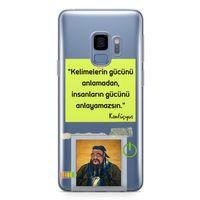 Samsung Galaxy S9 Kılıf Caps Konfucyus Arka Kapak Koruma Desenli Full Koruyucu
