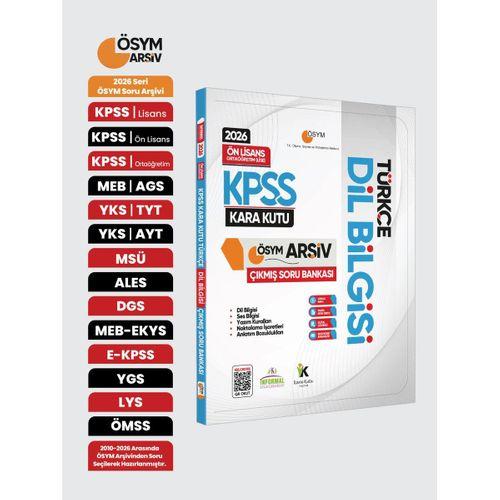 2026 KPSS Önlisans/Ortaöğretim Türkçe Kara Kutu DİL BİLGİSİ ÖSYM Çıkmış Çözümlü Soru Bankası Özetli