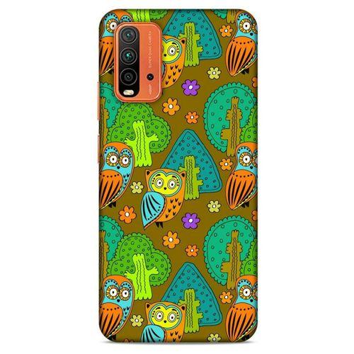 Lopard Xiaomi Redmi Note 9 4g Uyumlu Kılıf Baykuşlar (45) Back Cover