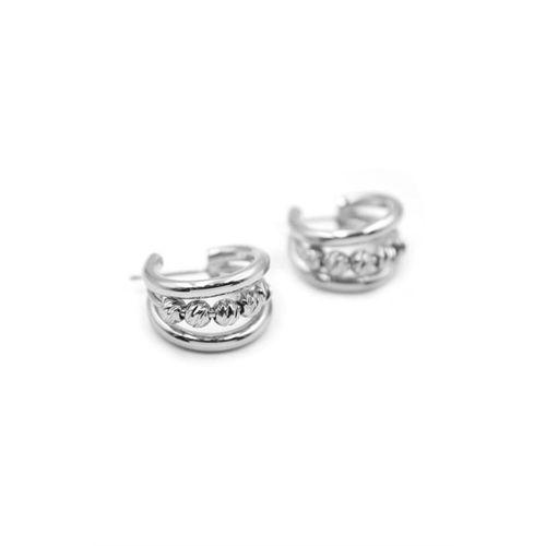 Dorika Halka Küpe - Gümüş