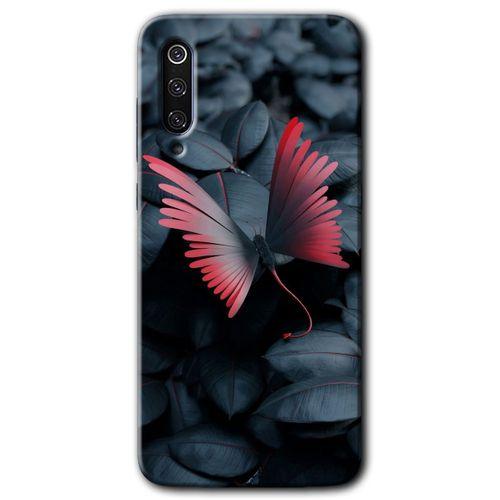 Xiaomi Mi 9 Kılıf HD Desen Baskılı Arka Kapak - Dark Butterfly + Kırılmaz Cam