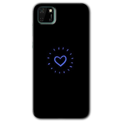 Huawei Y5P Kılıf HD Desen Baskılı Arka Kapak - Heart Strokes + Kırılmaz Cam