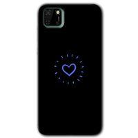 Huawei Y5P Kılıf HD Desen Baskılı Arka Kapak - Heart Strokes + Kırılmaz Cam