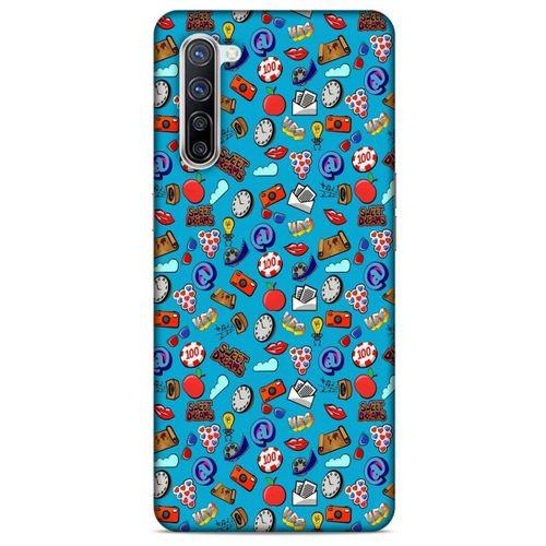 Retro (21) Desen Koruyucu Kapak Renkli Oppo Reno 3 Pro 5g Kılıf