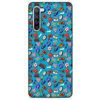 Retro (21) Desen Koruyucu Kapak Renkli Oppo Reno 3 Pro 5g Kılıf