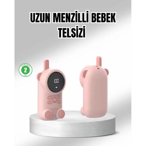 Uzun Menzilli Bebek Telsizi 1-3 Km Çekim 22 Kanal Lcd Ekran Vox Şarjlı
