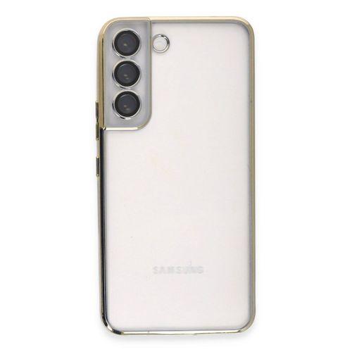 Newface Samsung Galaxy S22 Kılıf Razer Lensli Silikon - Gold